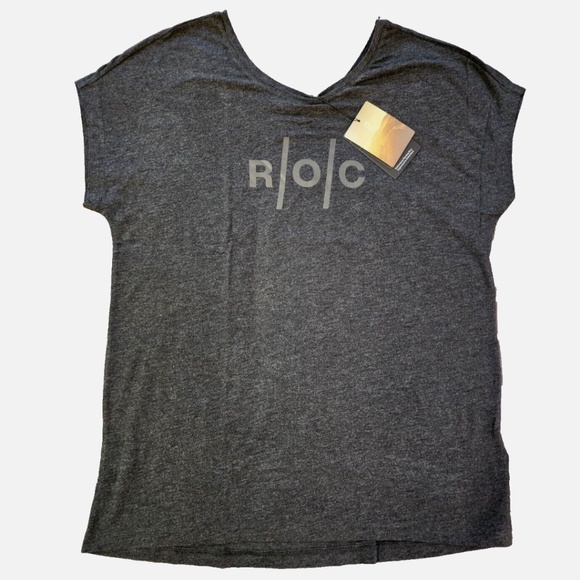 On™Cloud Women's R.O.C. Run On Clouds T-Shirt in Black XL NWT - Picture 1 of 8